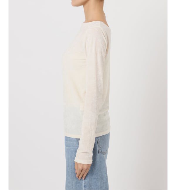 IENA「クラッシュベロアプルオーバー」|Tシャツ・カットソー|