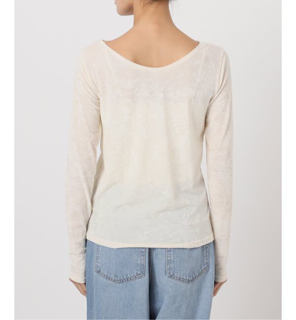 IENA「クラッシュベロアプルオーバー」|Tシャツ・カットソー|
