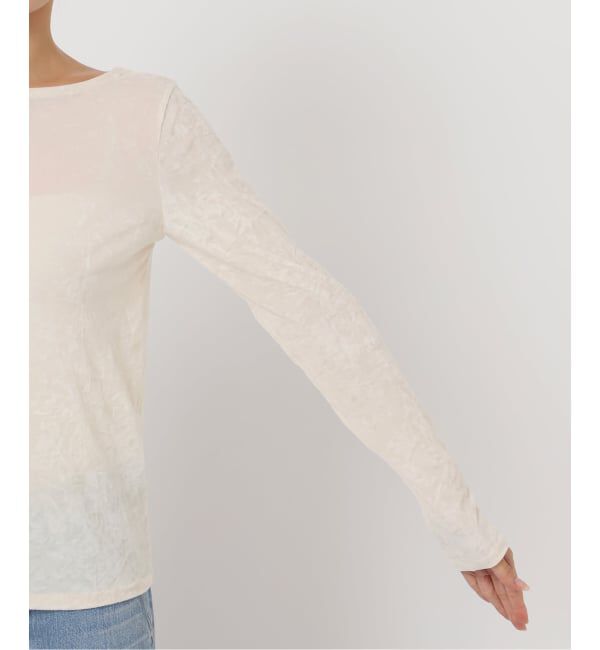 IENA「クラッシュベロアプルオーバー」|Tシャツ・カットソー|