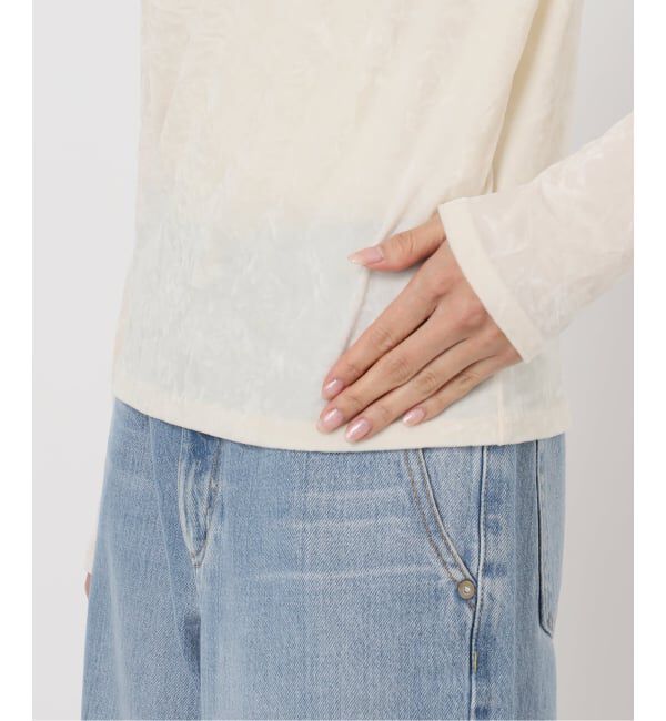 IENA「クラッシュベロアプルオーバー」|Tシャツ・カットソー|