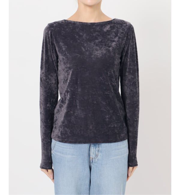 IENA「クラッシュベロアプルオーバー」|Tシャツ・カットソー|