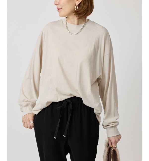 VERMEIL par iena「ATON エイトン FRESCA NUBUCK ロングスリーブTシャツ KKAGGW0604」|Tシャツ・カットソー|
