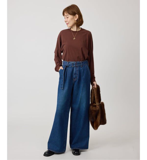 VERMEIL par iena「ATON エイトン FRESCA NUBUCK ロングスリーブTシャツ KKAGGW0604」|Tシャツ・カットソー|