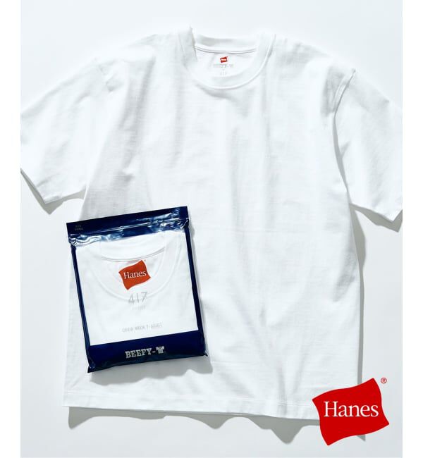 417 EDIFICE「HANES / ヘインズ 417別注 BEEFY-T / ビーフィーTシャツ」|Tシャツ・カットソー|ホワイト
