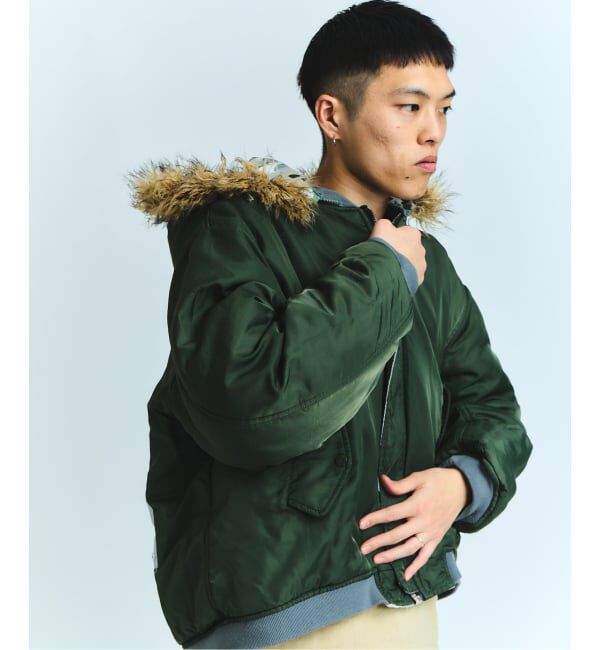 PULP「FAF x FOSTEX MCD EXCLUSIVE HOODED BOMBER BLOUSON」|ブルゾン・スタジャン|