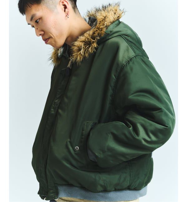 PULP「FAF x FOSTEX MCD EXCLUSIVE HOODED BOMBER BLOUSON」|ブルゾン・スタジャン|