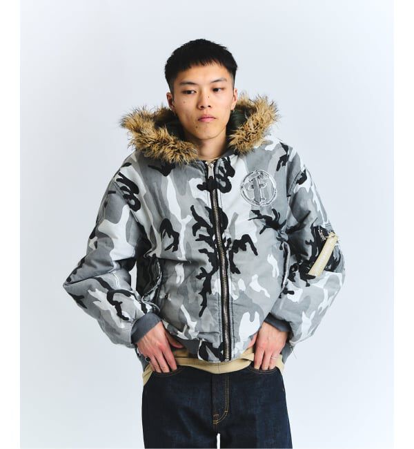 PULP「FAF x FOSTEX MCD EXCLUSIVE HOODED BOMBER BLOUSON」|ブルゾン・スタジャン|