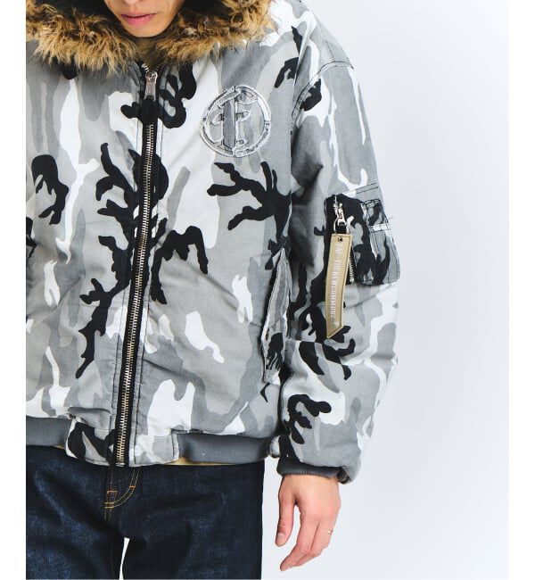 PULP「FAF x FOSTEX MCD EXCLUSIVE HOODED BOMBER BLOUSON」|ブルゾン・スタジャン|