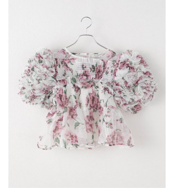 U by SPICK&SPAN「DREAM sister jane/ドリームシスタージェーン Alma FloralRuffle Top」|シャツ・ブラウス|ホワイト
