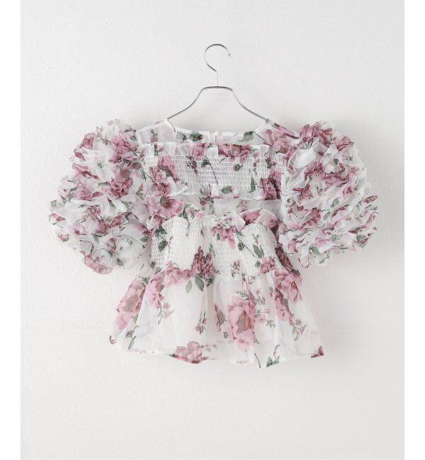 U by SPICK&SPAN「DREAM sister jane/ドリームシスタージェーン Alma FloralRuffle Top」|シャツ・ブラウス|
