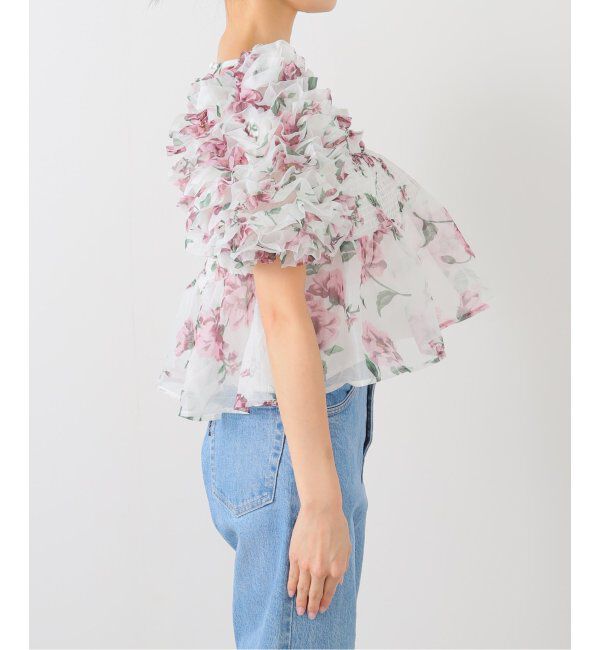 U by SPICK&SPAN「DREAM sister jane/ドリームシスタージェーン Alma FloralRuffle Top」|シャツ・ブラウス|