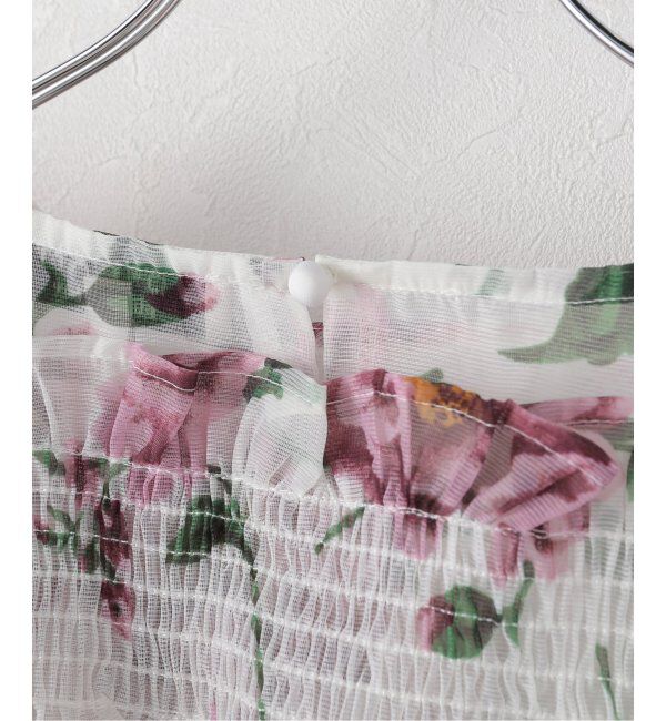 U by SPICK&SPAN「DREAM sister jane/ドリームシスタージェーン Alma FloralRuffle Top」|シャツ・ブラウス|