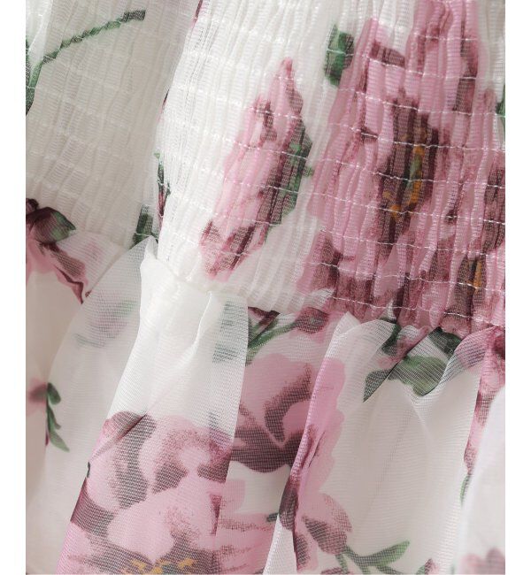 U by SPICK&SPAN「DREAM sister jane/ドリームシスタージェーン Alma FloralRuffle Top」|シャツ・ブラウス|