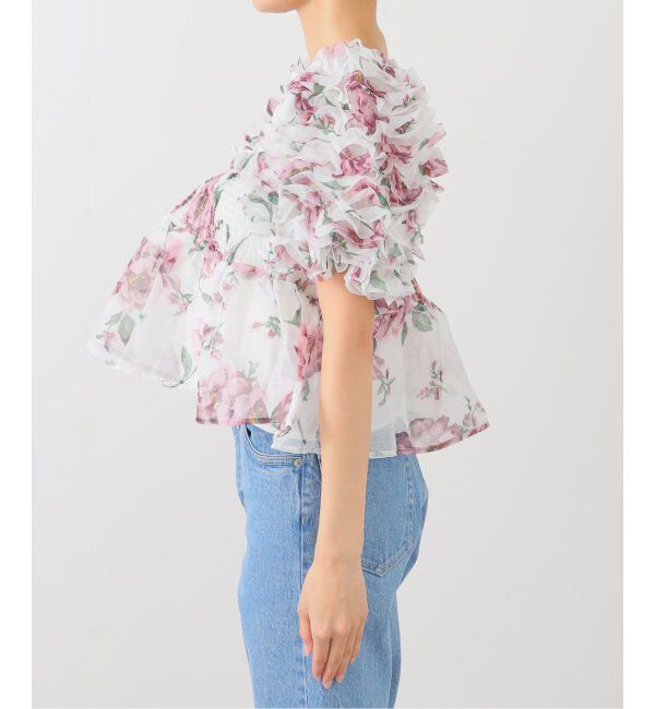 U by SPICK&SPAN「DREAM sister jane/ドリームシスタージェーン Alma FloralRuffle Top」|シャツ・ブラウス|