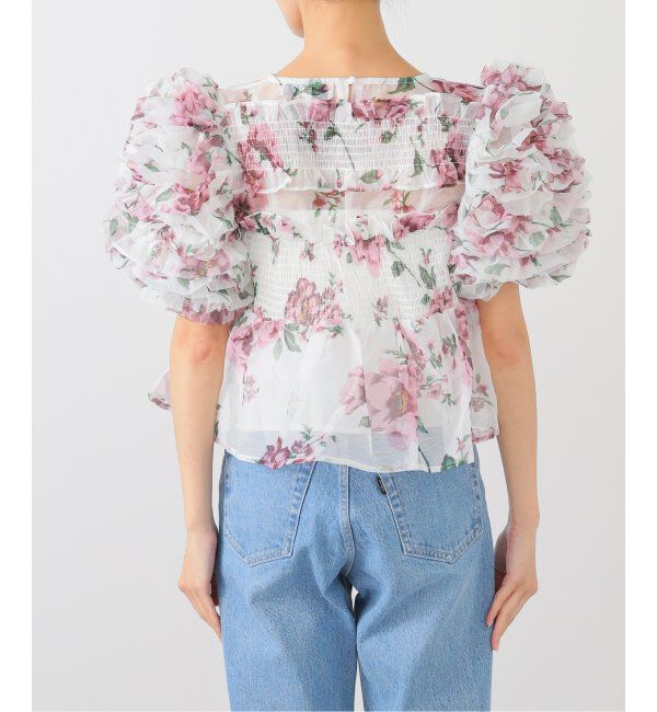 U by SPICK&SPAN「DREAM sister jane/ドリームシスタージェーン Alma FloralRuffle Top」|シャツ・ブラウス|