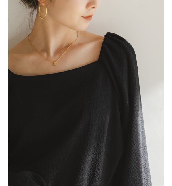 NOBLE「ボリュームスリーブドビーブラウス」|シャツ・ブラウス|