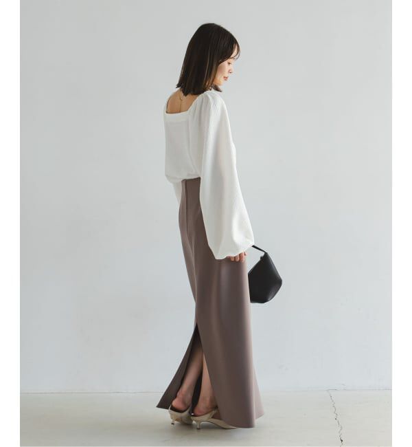 NOBLE「ボリュームスリーブドビーブラウス」|シャツ・ブラウス|