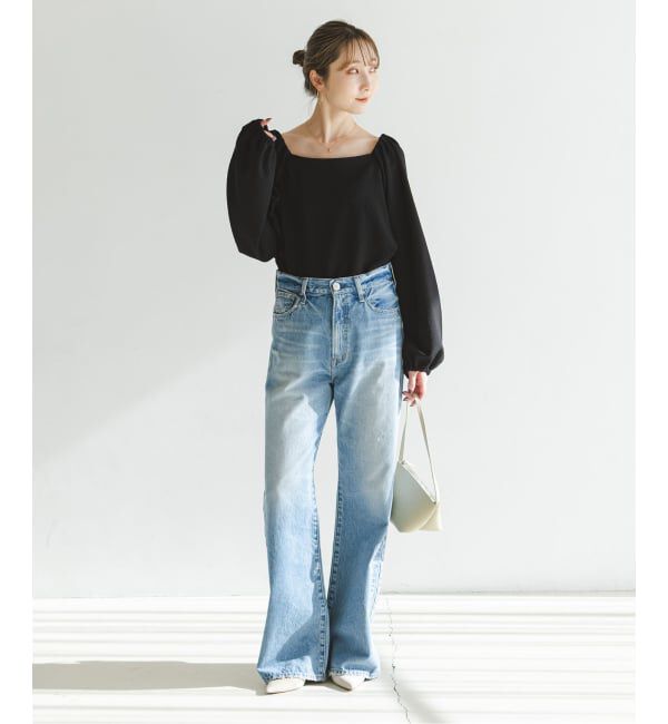 NOBLE「ボリュームスリーブドビーブラウス」|シャツ・ブラウス|