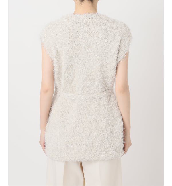 NOBLE「ラメmixシャギーVカーデ」|ニット・セーター|