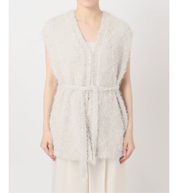 NOBLE「ラメmixシャギーVカーデ」|ニット・セーター|