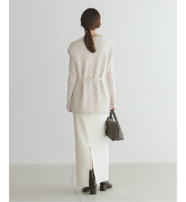 NOBLE「ラメmixシャギーVカーデ」|ニット・セーター|