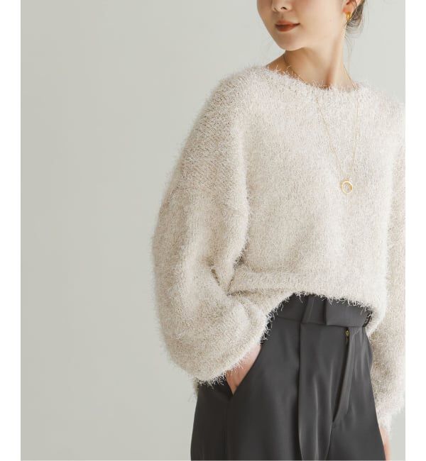 NOBLE「ラメmixシャギープルオーバー」|ニット・セーター|