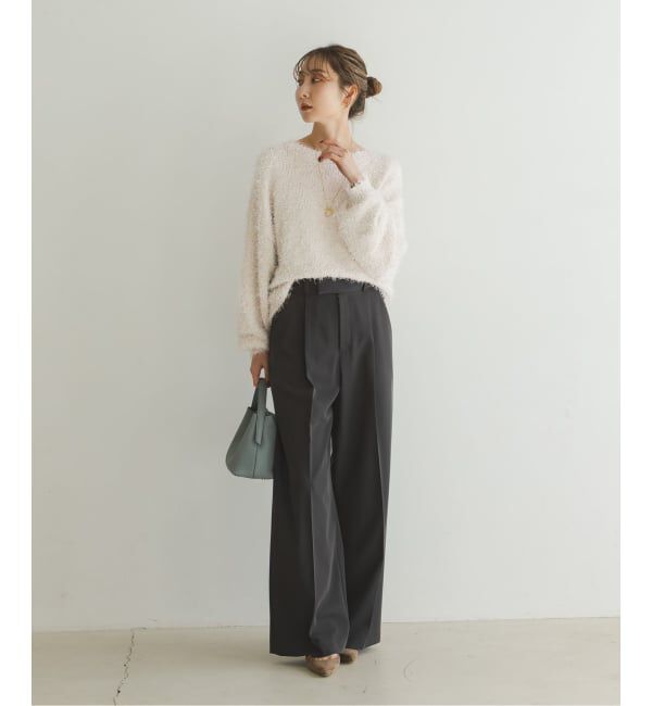 NOBLE「ラメmixシャギープルオーバー」|ニット・セーター|