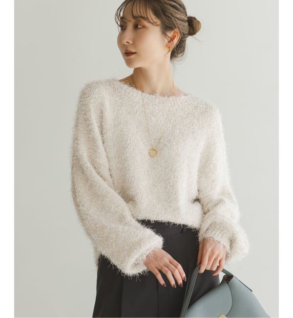 NOBLE「ラメmixシャギープルオーバー」|ニット・セーター|