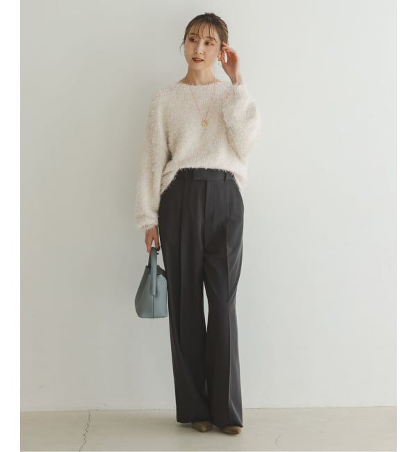 NOBLE「ラメmixシャギープルオーバー」|ニット・セーター|