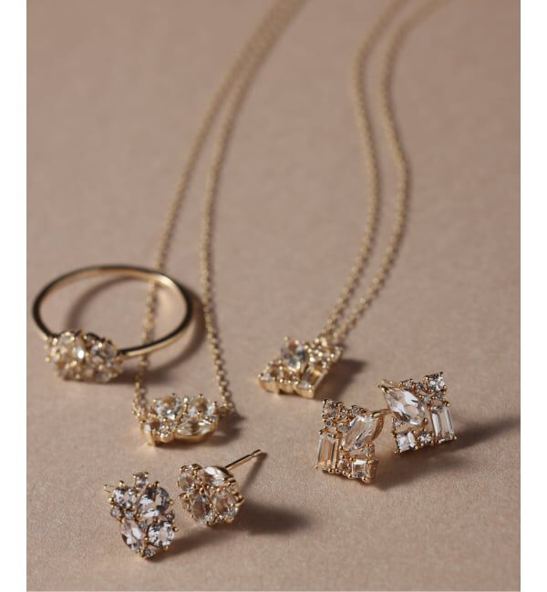 Lilas by Spick&Span「《WEB限定》MIXスクエアネックレス K10」|ネックレス|