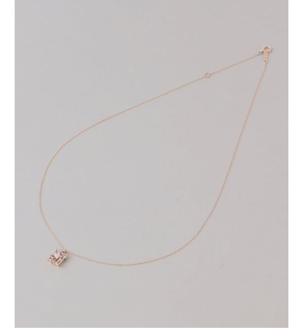 Lilas by Spick&Span「《WEB限定》MIXスクエアネックレス K10」|ネックレス|