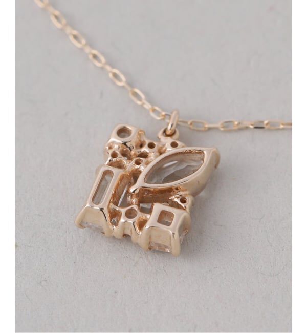 Lilas by Spick&Span「《WEB限定》MIXスクエアネックレス K10」|ネックレス|