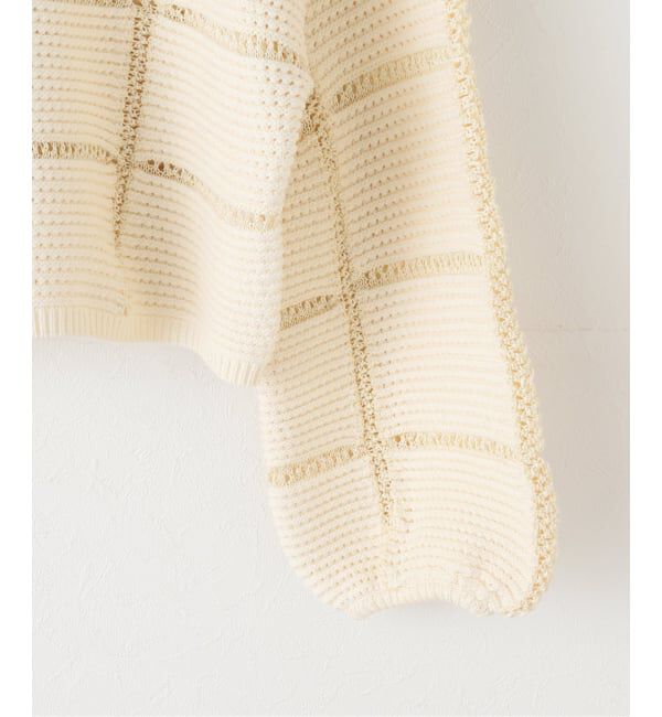 NOBLE「パターンニットウインドペンカーディガン」|カーディガン|