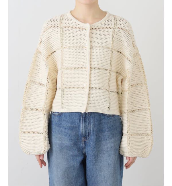 NOBLE「パターンニットウインドペンカーディガン」|カーディガン|