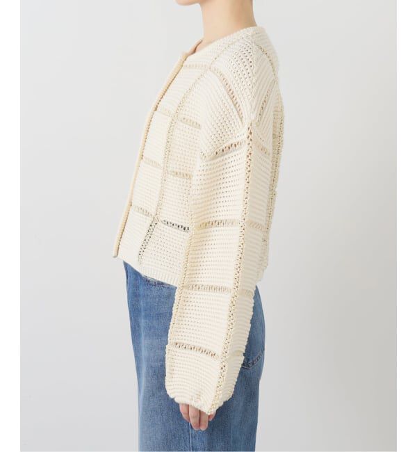 NOBLE「パターンニットウインドペンカーディガン」|カーディガン|