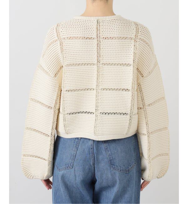 NOBLE「パターンニットウインドペンカーディガン」|カーディガン|