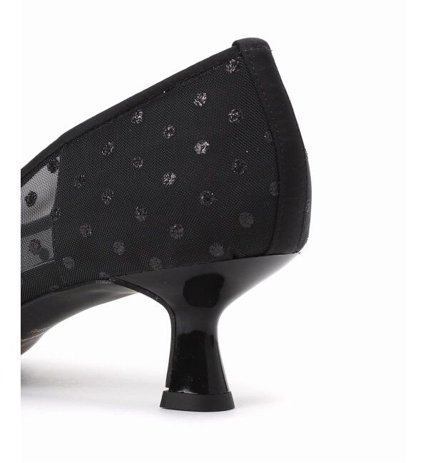  「《追加》5cmポインテッドチュールドットパンプス」|パンプス|