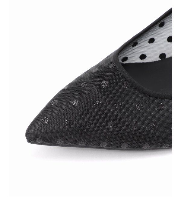  「《追加》5cmポインテッドチュールドットパンプス」|パンプス|