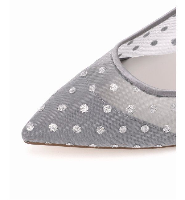  「《追加》5cmポインテッドチュールドットパンプス」|パンプス|