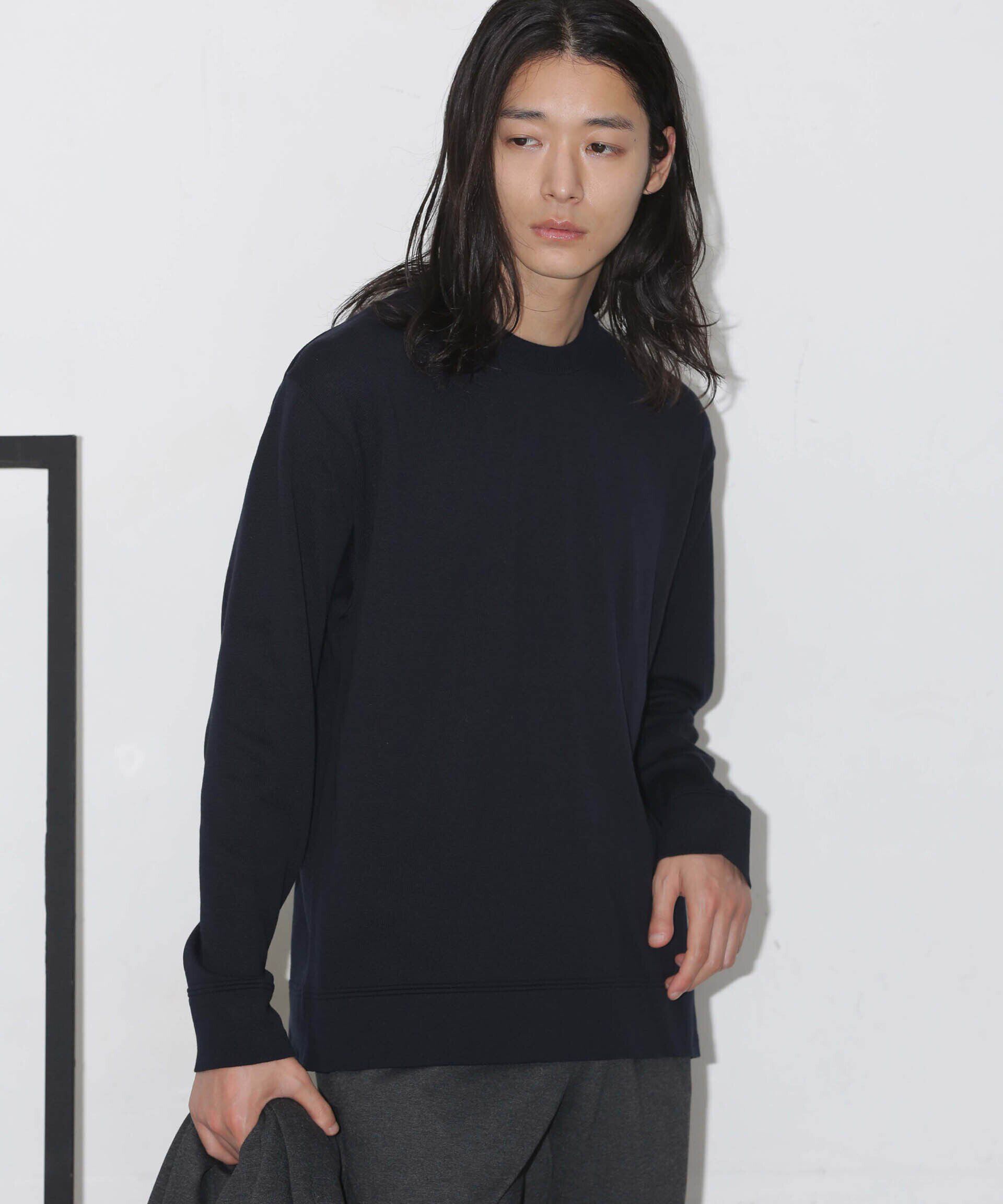 nano･universe「「タフニット」ジャケT ロングスリーブ」|ニット・セーター|D.ネイビー1