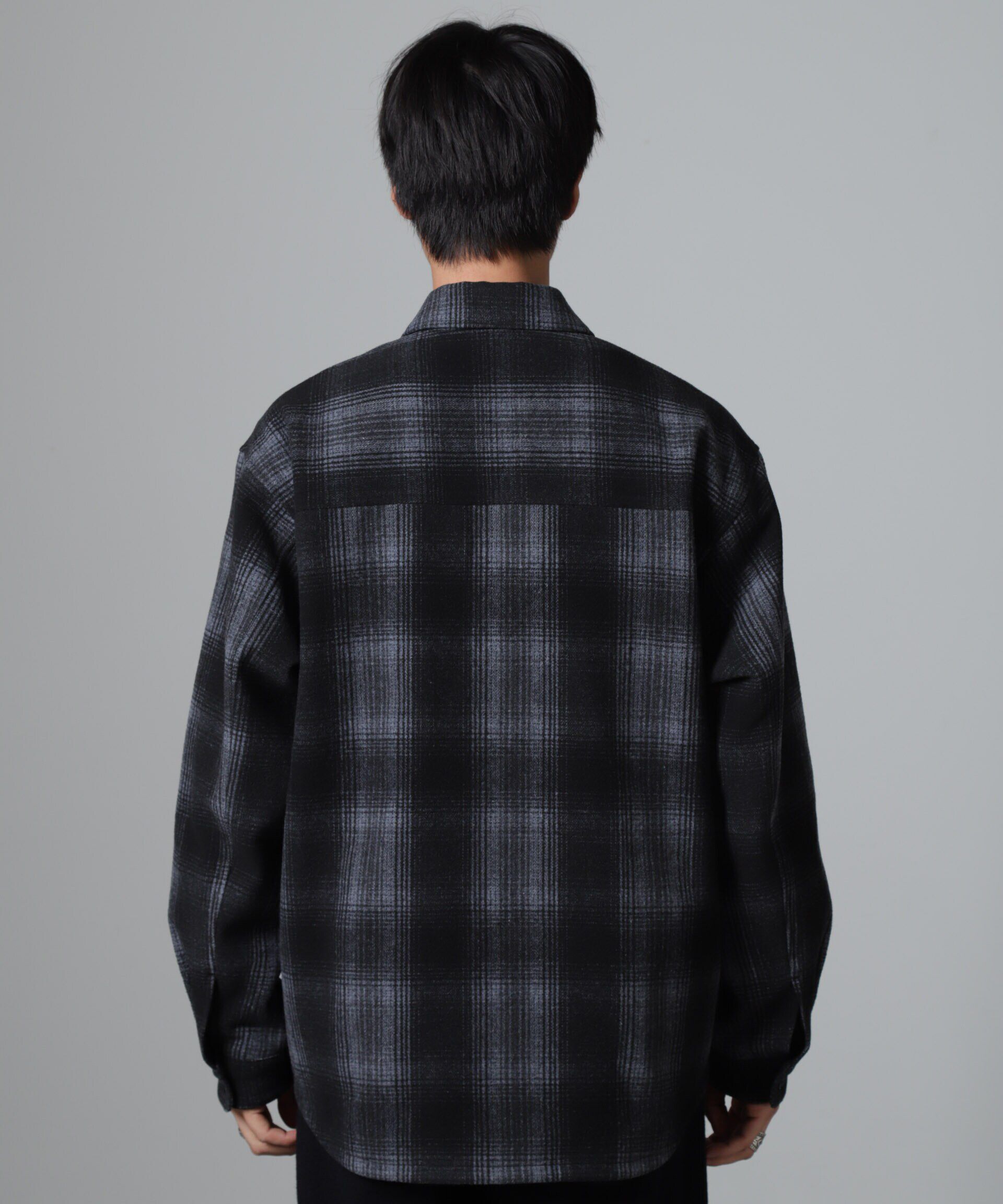 nano･universe「テックメルトン CPOパターンチェックシャツブルゾン」|ブルゾン・スタジャン|