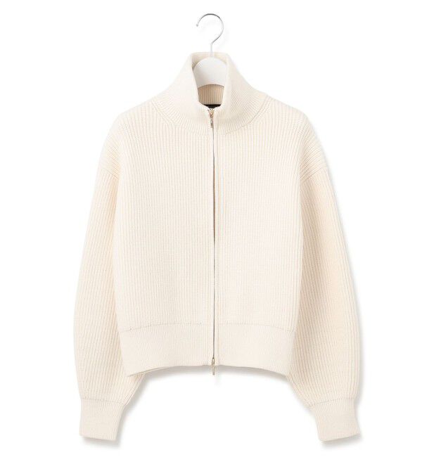 23区「【洗える】コットンリリー ニットブルゾン」|ブルゾン・スタジャン|