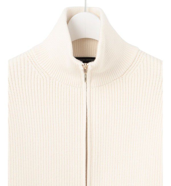 23区「【洗える】コットンリリー ニットブルゾン」|ブルゾン・スタジャン|