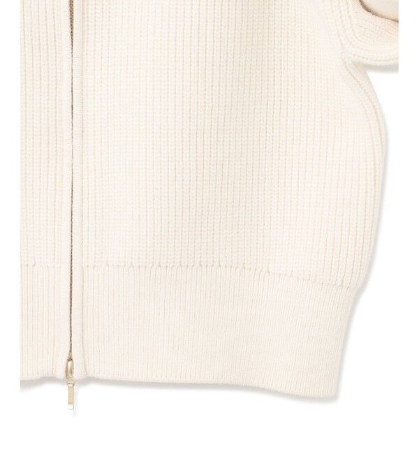 23区「【洗える】コットンリリー ニットブルゾン」|ブルゾン・スタジャン|