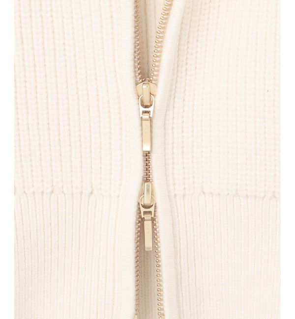 23区「【洗える】コットンリリー ニットブルゾン」|ブルゾン・スタジャン|