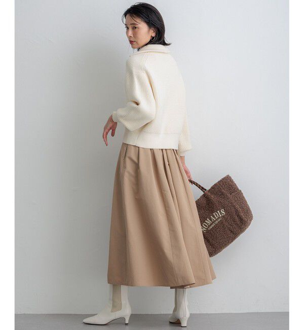 23区「【洗える】コットンリリー ニットブルゾン」|ブルゾン・スタジャン|