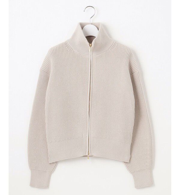 23区「【洗える】コットンリリー ニットブルゾン」|ブルゾン・スタジャン|