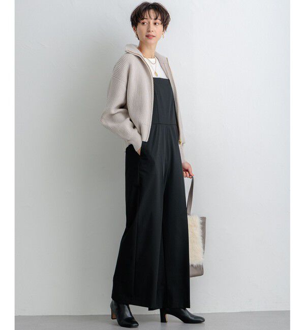 23区「【洗える】コットンリリー ニットブルゾン」|ブルゾン・スタジャン|