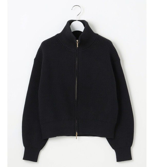 23区「【洗える】コットンリリー ニットブルゾン」|ブルゾン・スタジャン|