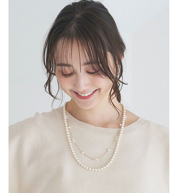 ANY SIS「ジュエルパール調2連 ネックレス」|ネックレス|キスカ